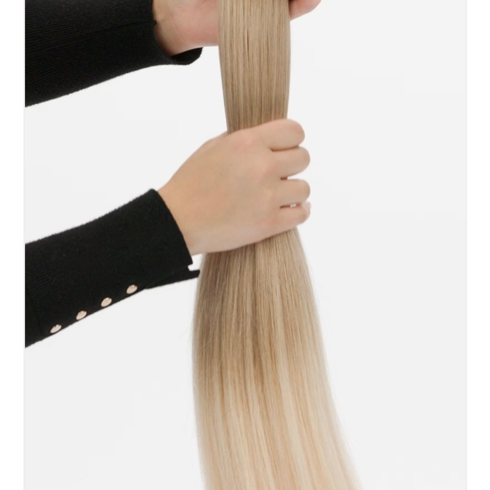BELLAMI Professional Volume Hair Extensions 16" Midnight Ice Blonde